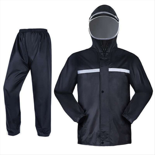 Men'S Raincoat Set Rainproof Mask Outdoor Work Hik