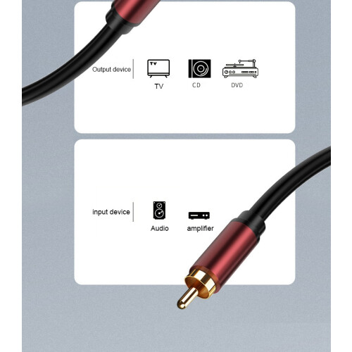 RCA Lotus Cable Subwoofer Cable AV Cable Lotus Hea 2