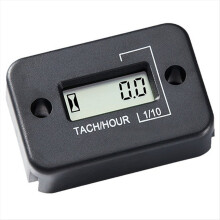 Tachometer Hour Meter Waterproof LCD Display Motor