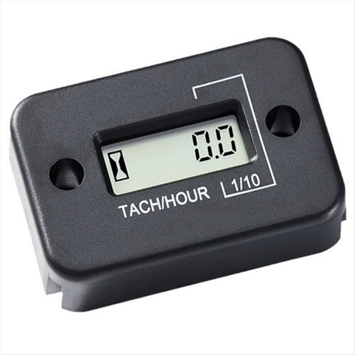 Tachometer Hour Meter Waterproof LCD Display Motor 1
