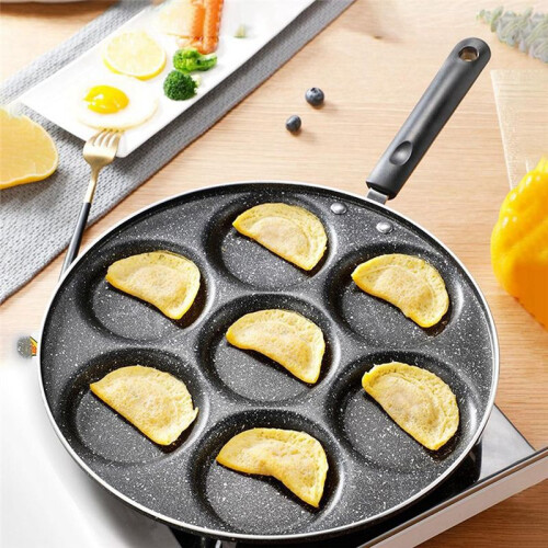 7 Cups Pancakes Frying Pans Breakfast Egg Pan Non- 2