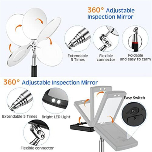 5Pcs Telescoping Magnet Pick Up Tool Set Extendabl 2