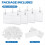 100PCS Clear Label Holders for Wire Shelf Retail P 6