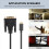 USB TYPE C to DVI Cable Type 24+1 Adapter 4K 30Hz 10