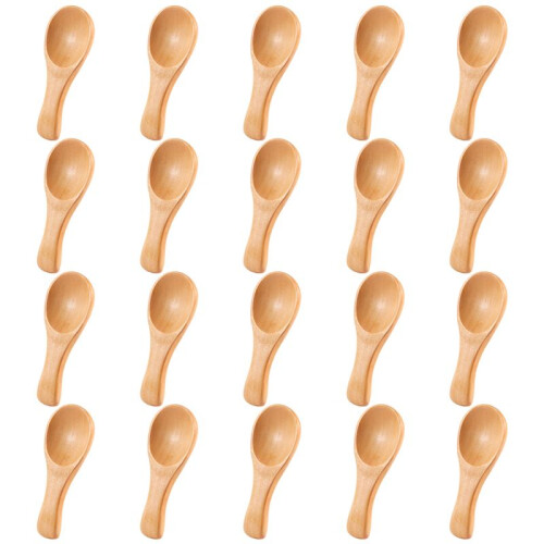 Small Wooden Spoons Mini Tasting Spoons Condiments 2