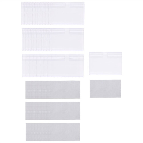 50Pcs Clear Plastic Label Holder Price Tag, Shelf