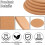 Pack of 8 Cork Coasters, Round Pot Coasters,Cork C 7