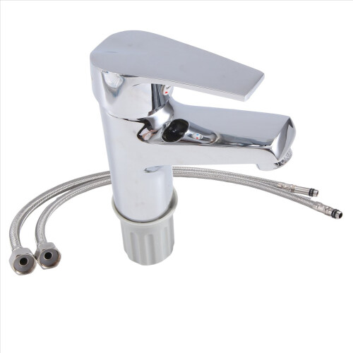 Bathroom Basin Faucet Chrome Single Handle Single 2