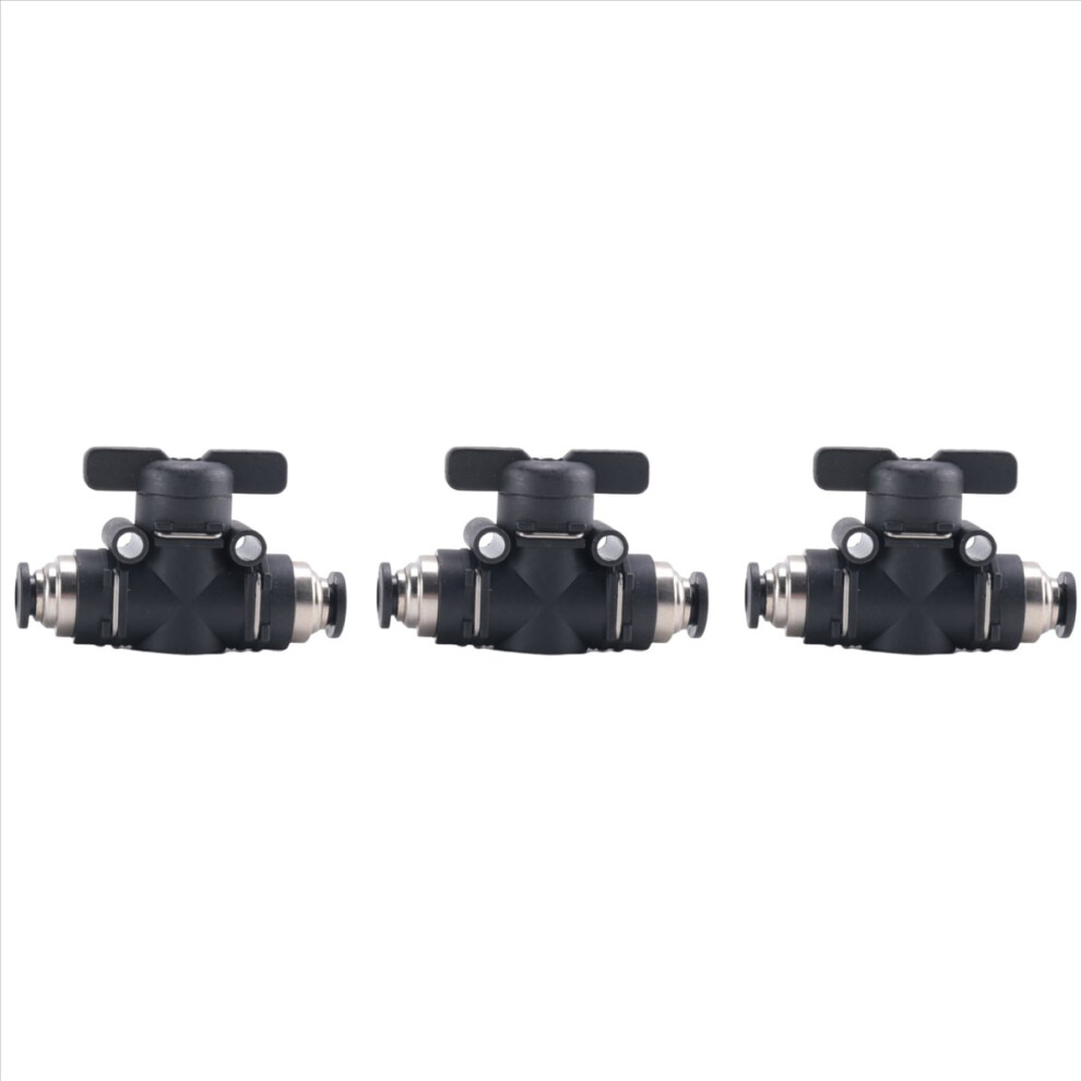 6Mm Push Connect Valve Ball Air Flow Control Quick 4851707684620