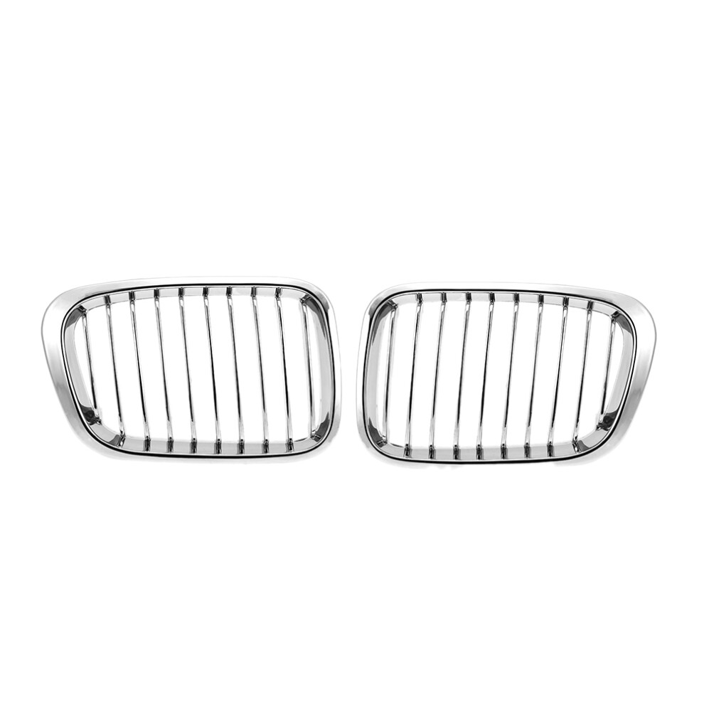1 Pair Front Kidney Grill Grille Chrome For - E46 4852581926851