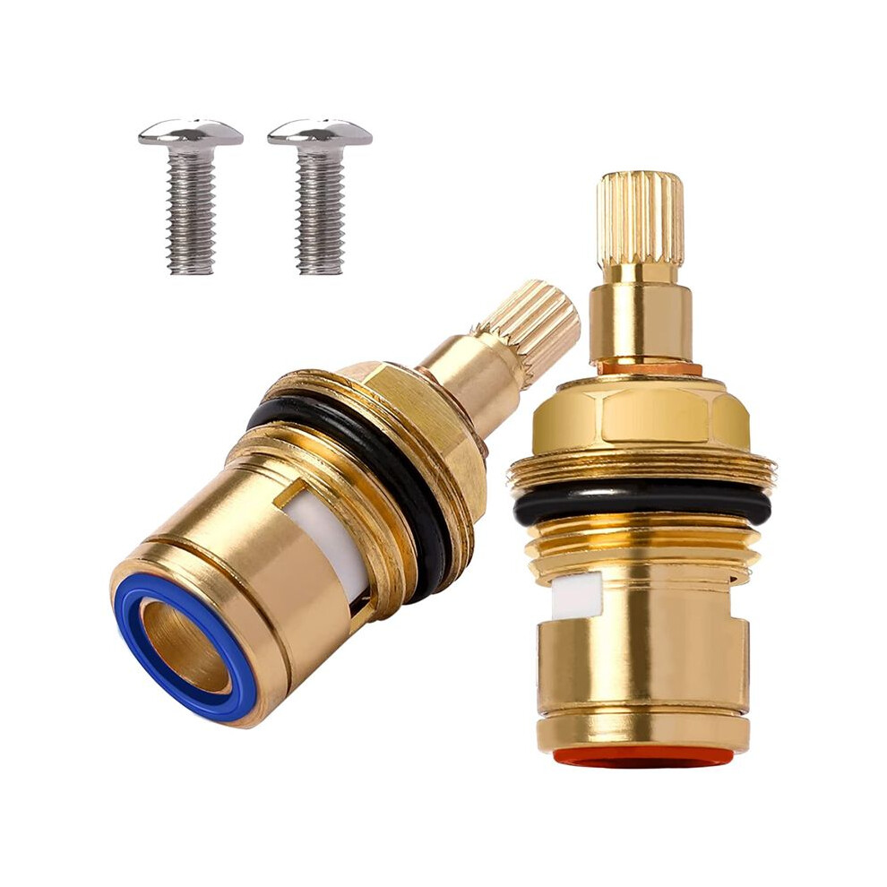 2Pcs Brass Ceramic Stem Disc Faucet Valve Replacem 4851707678469