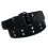 New Canvas Web Belt Two Hole Grommets Black Metal 2