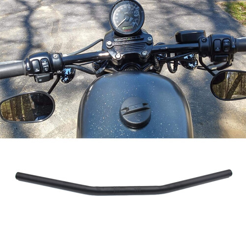 1 inch Motorcycle Handlebar 25mm Black Drag Straig 2