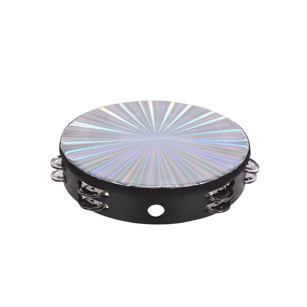 Tambourine Handheld Drums 8-Inch Double Jingle Sou 4851707679749