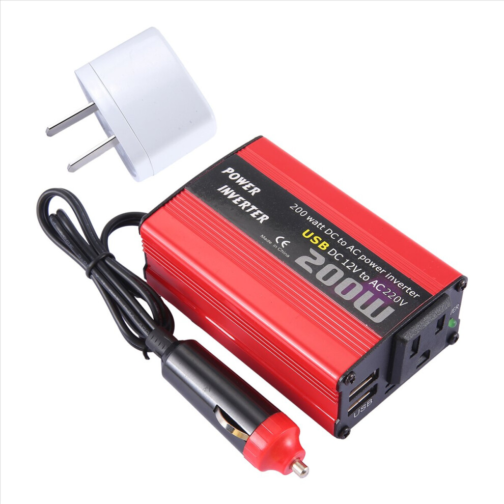 200W Car Power Inverter Dc 12V To Ac 220V Converte 4852581962767