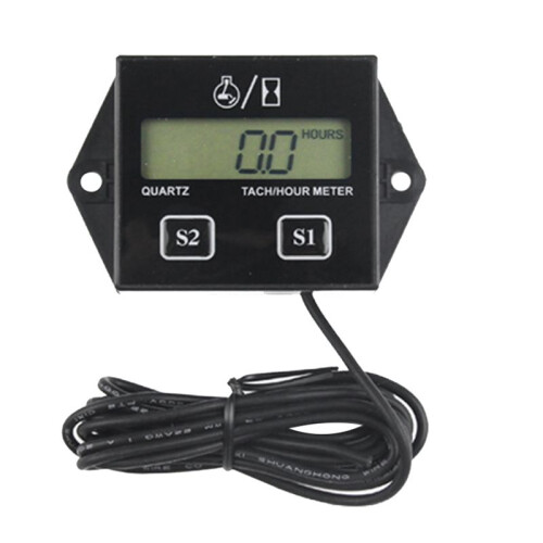 Engine Digital Display Tach Hour Meter Gauge Induc