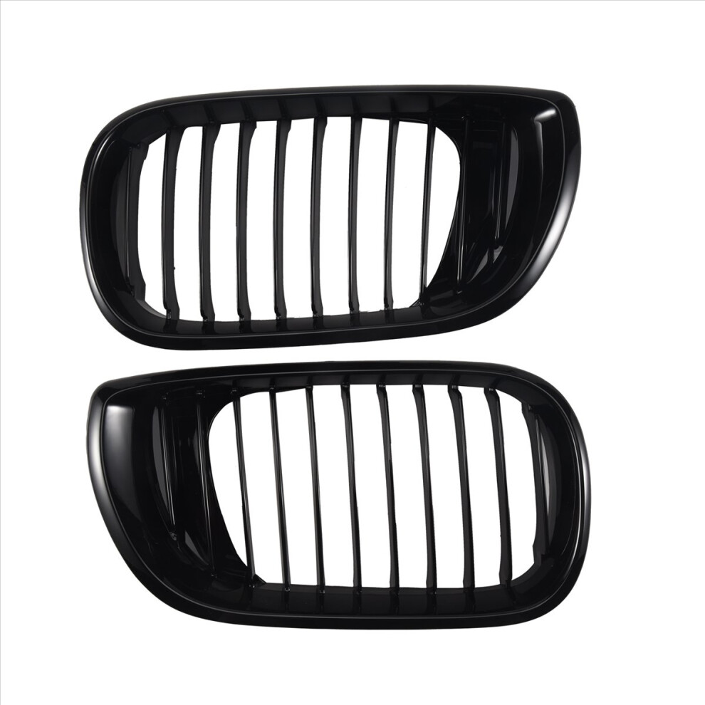 Gloss Front Hood Kidney Grill For -Bmw E46 3 Black 4852581939660