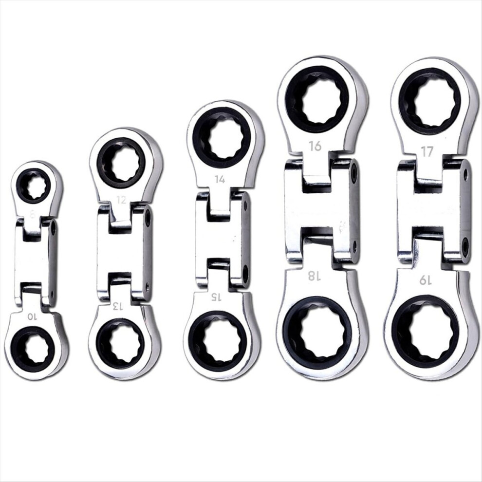 5-Piece Flex- Stubby Ratcheting Combination Wrench 4851707692540