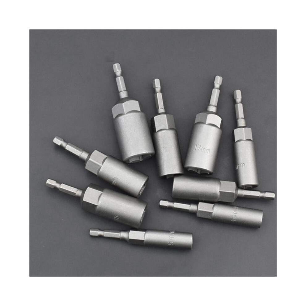 15Pcs 80Mm Length Deepen Power Nut Driver Drill Bi Gray/Black 4851707680462