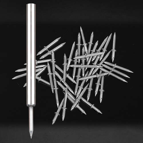 500Pcs Double-Head Skirting Thread Seamless Nail D 2