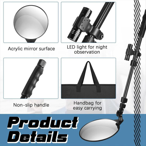 Under Vehicle Inspectionmirror with Light and Tele 2