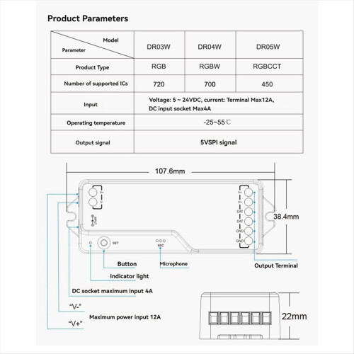 Strip Controller - Smart Life Compatible with Alex 2