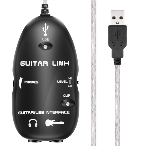 Guitar to USB Interface Link Cable Adapter MAC/PC