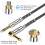 Gold Plating Microphone Audio Cable 6.35mm Stereo 5