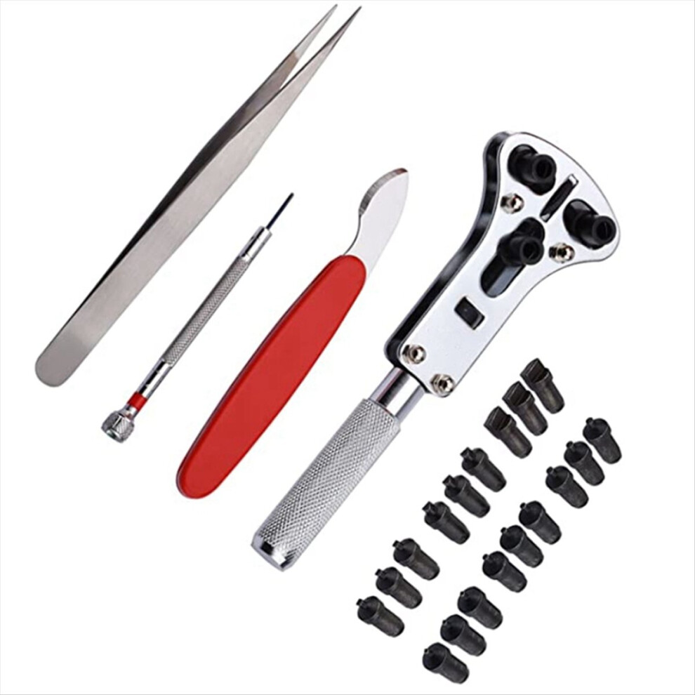 22Pcs Watch Repair Kit Watchmaker Back Case Remove 4851707687881
