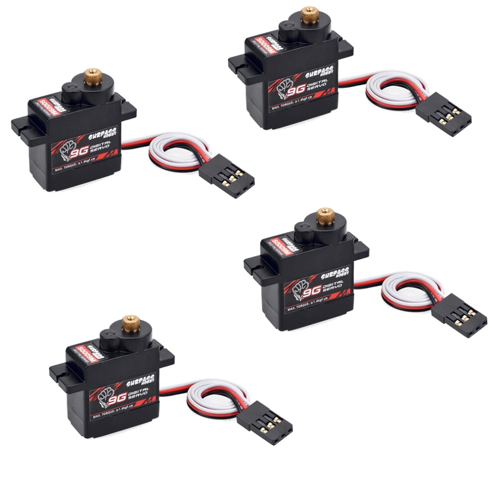 4Pcs S0009m 9G Digital Servos Metal Gear Servo 1. 4851707607674