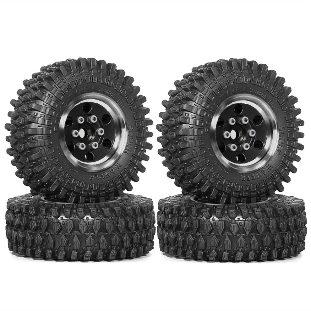 4Pcs 55Mm 1.0Inch Metal Beadlock Wheel Tire For 1/ 4851707605472