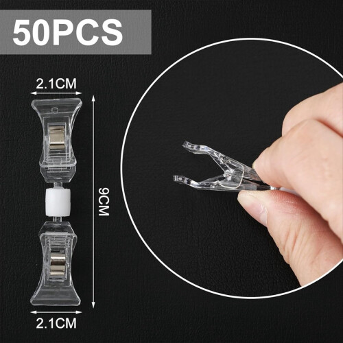 50 Pcs Double Sided Sign Clips Display Mini Clip C 2