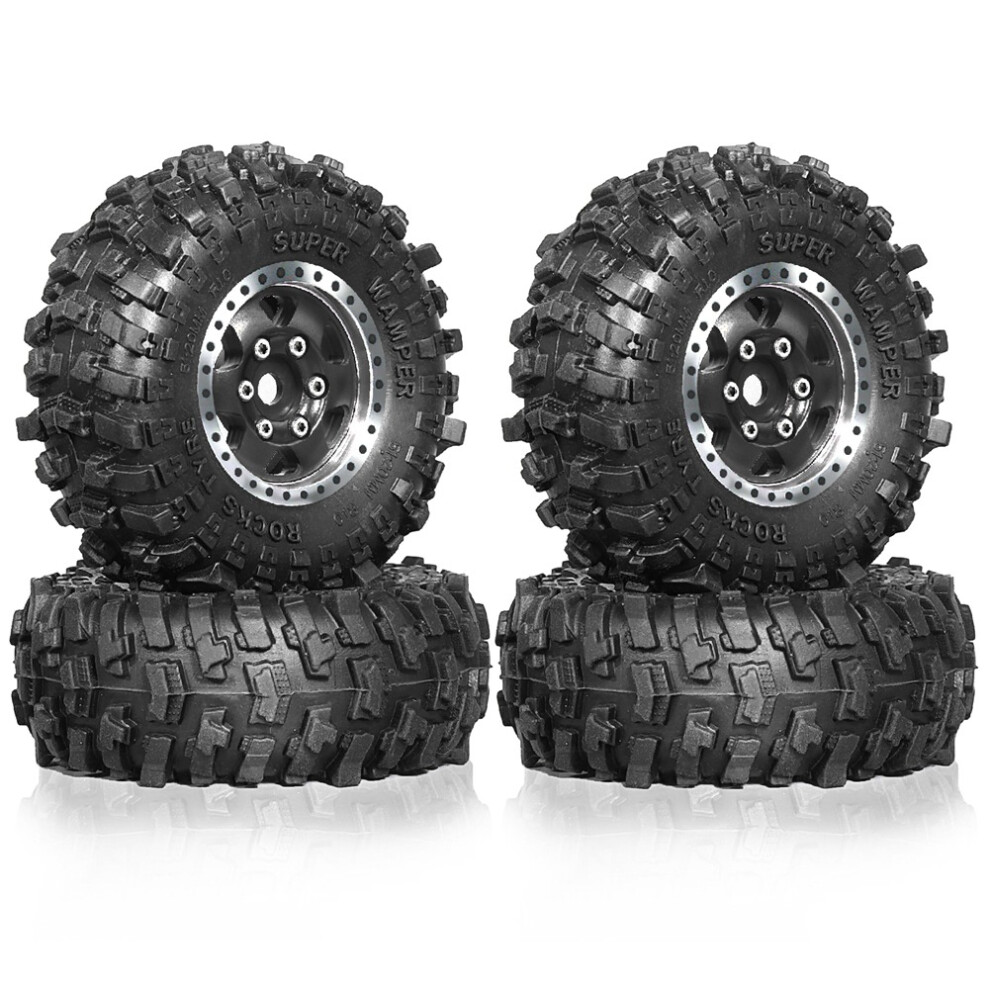 4Pcs 51Mm 1.0Inch Metal Beadlock Wheel Tire Set Fo 4851707605618