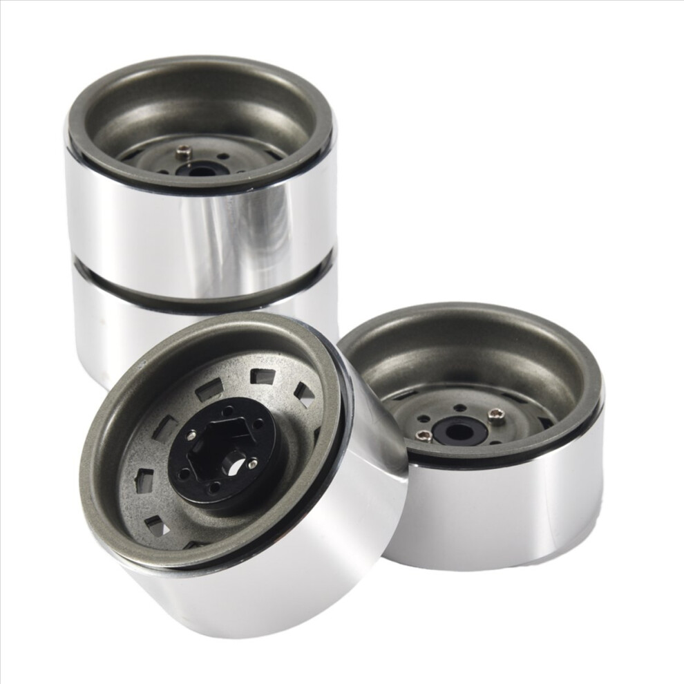 4Pcs 1.9 Metal Beadlock Wheel Hub Rim For 1/10 Rc 4851707600361