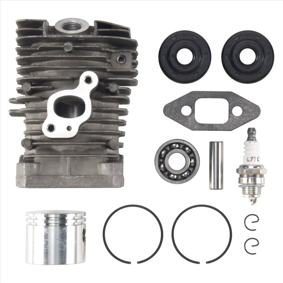 41.1Mm Chainsaw Cylinder And Gasket Piston Assy Sp Silver 4852581965072
