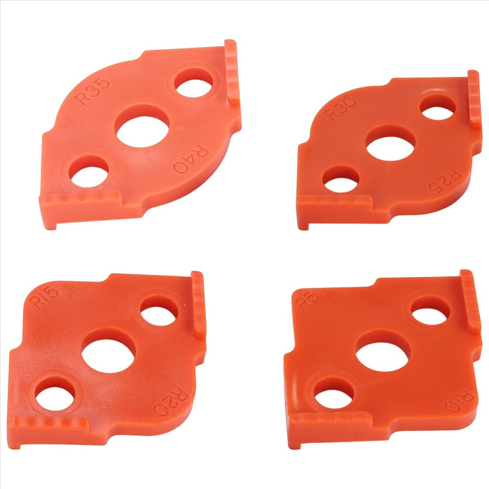 4Pcs Woodworking Router Corner Radius Templates Ji 4851707678261