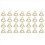 30Pcs Triangle Shape Card Holders Wedding Table Nu 10