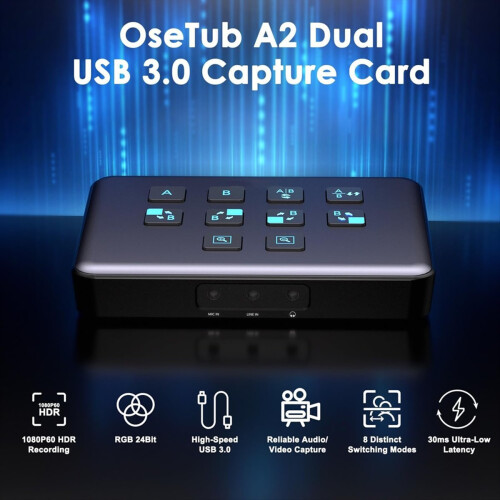 Dual-Channel HDMI-Compatible External Capture Card 2