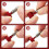 2 Packs Red Hand Retractable Spring Plunger with K 6