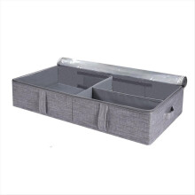 50L Under Bed Storage Box with Lid, Foldable Linen