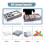 50L Under Bed Storage Box with Lid, Foldable Linen 3