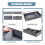 50L Under Bed Storage Box with Lid, Foldable Linen 9