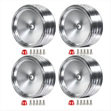 4Pcs/Set 1.9 Inch Metal Retro Mirror Wheel Hub for