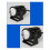 Motorcycle High Power Lens Spotlight 6000K LED Dua 11