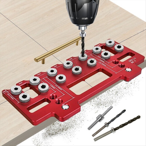 Cabinet Handle Pitch Punch Locator Hardware Jig Ki 2