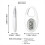 Mini Digital Pedometer 3D Walking Step Counter for 7