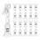 100 Pcs Double Sided Logo Clip Display Mini Holder 1