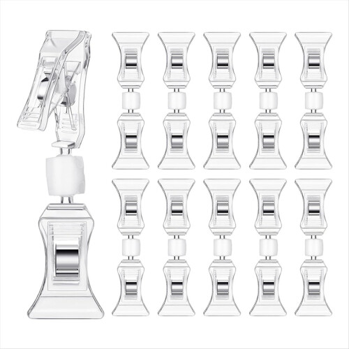 100 Pcs Double Sided Logo Clip Display Mini Holder