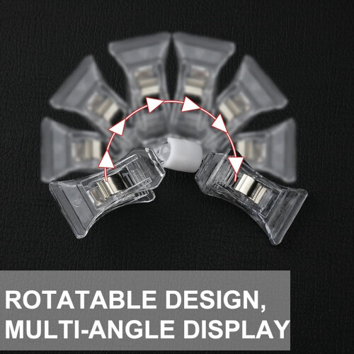 100 Pcs Double Sided Logo Clip Display Mini Holder 2