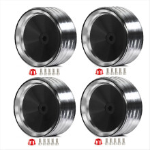 4Pcs/Set 1.9 Inch Metal Retro Mirror Wheel Hub for